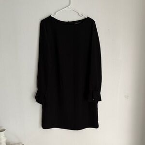 Banana Republic Black Long Sleeve Shift Dress